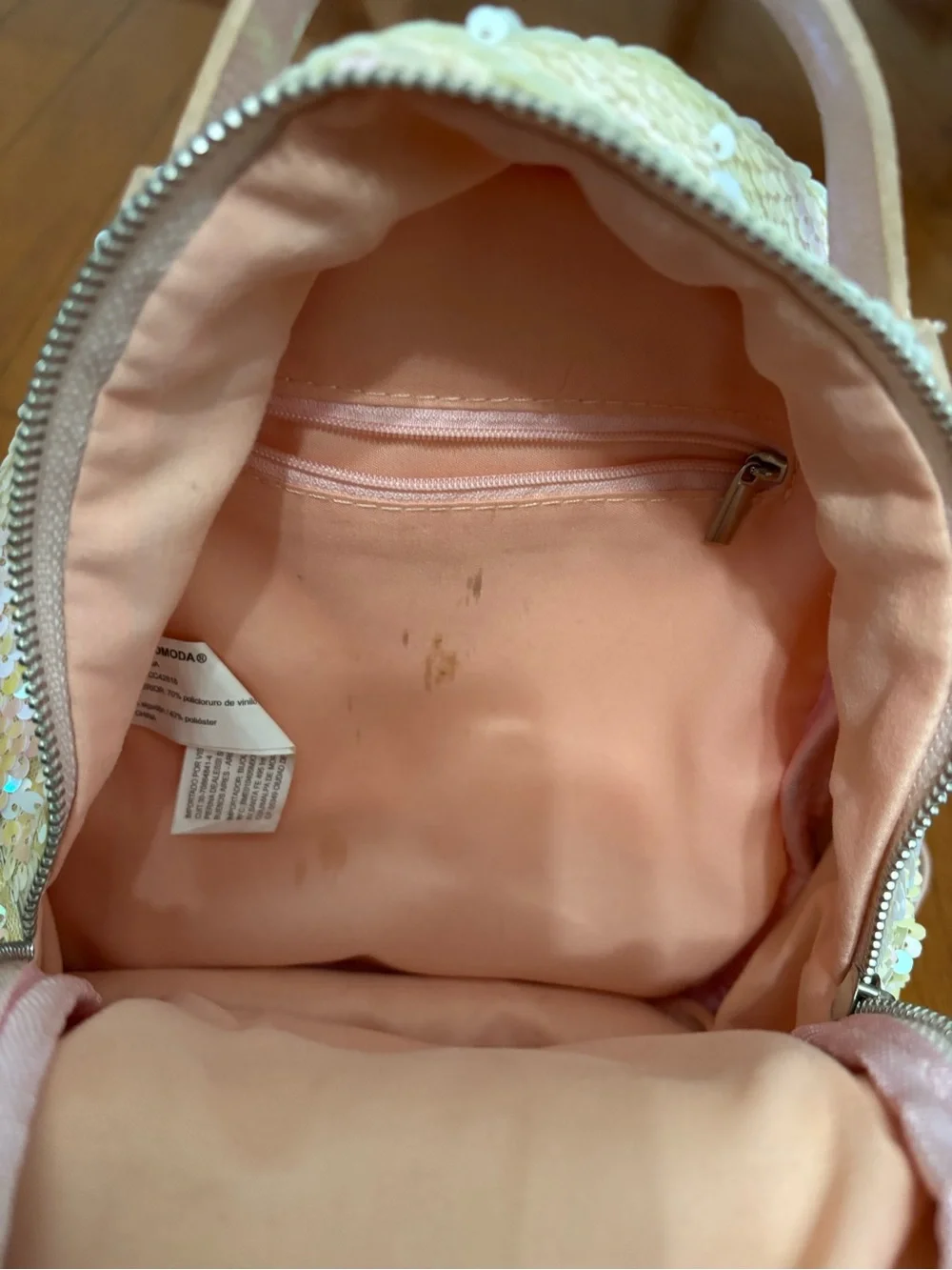 Iridescent Sequin Kids Mini Backpack - Pink